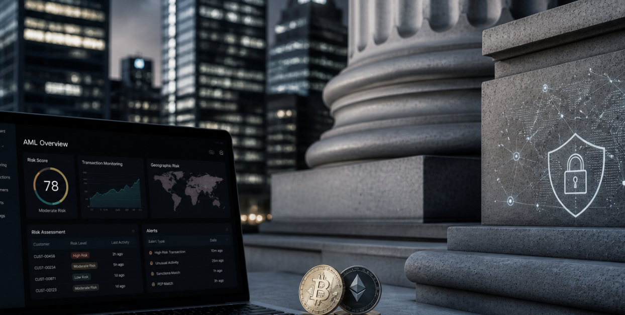 How banks integrate crypto AML software