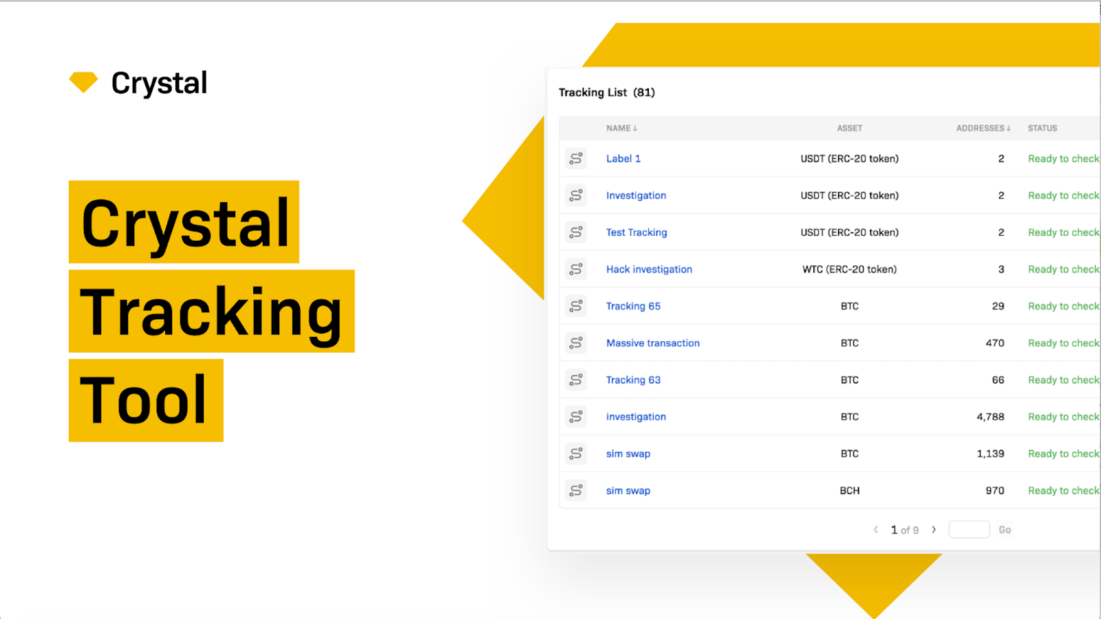 Crystal Tracking Tool: Follow the Digital Asset Trail