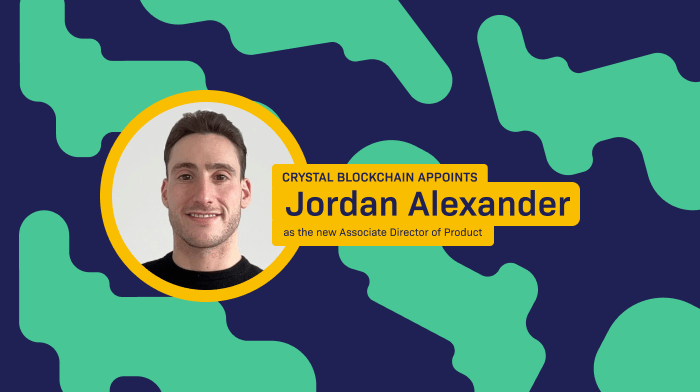 Crystal appoints Jordan Alexander as the new Associate Director of Product.
