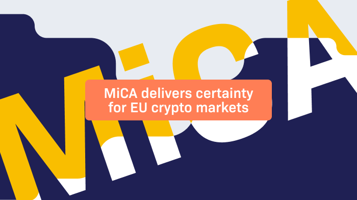 MiCA delivers certainty for EU crypto markets