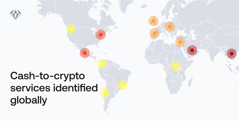 A map of the world with red dots