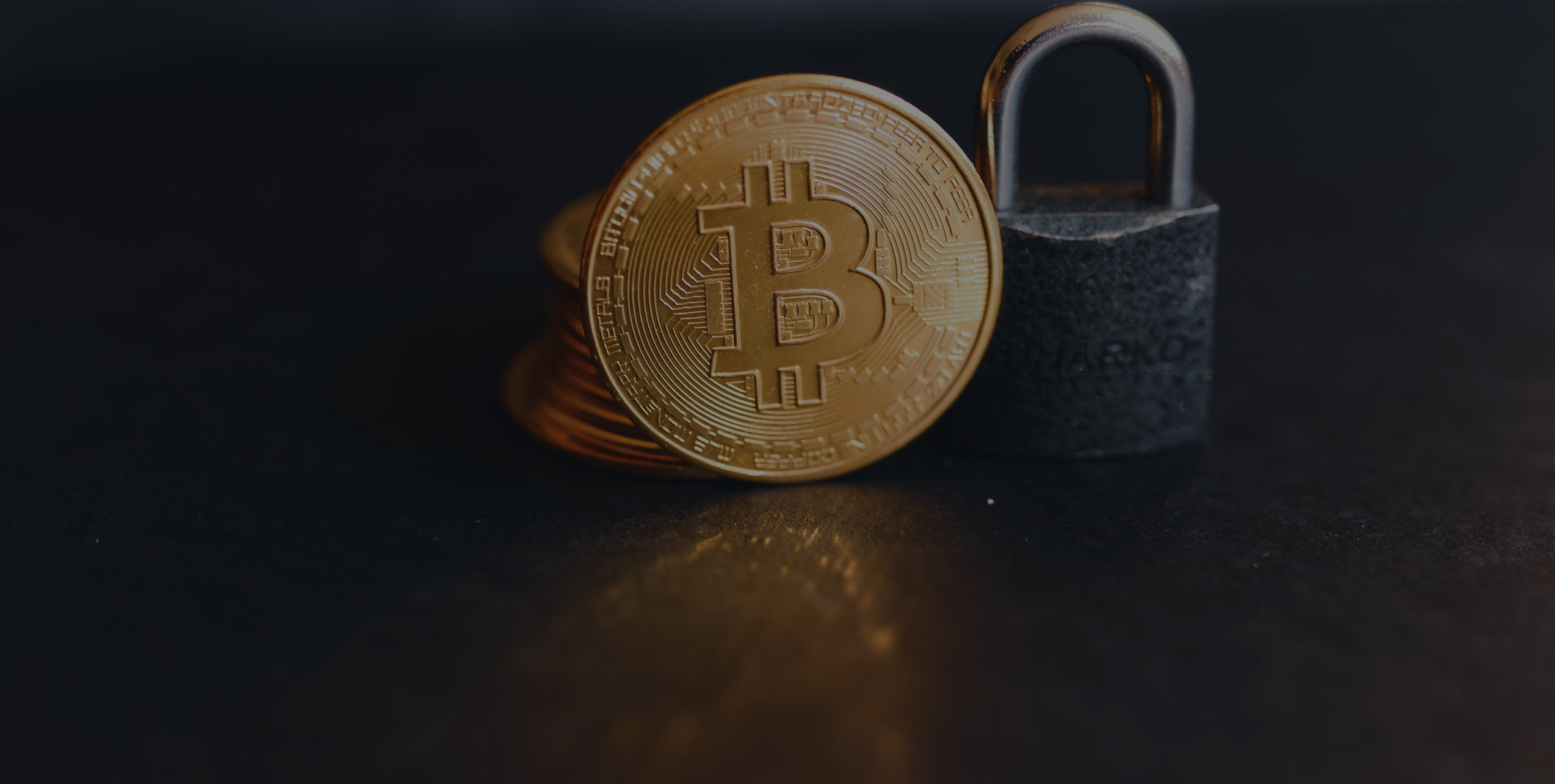 Bitcoin cryptocurrency with padlock representing security and compliance risks