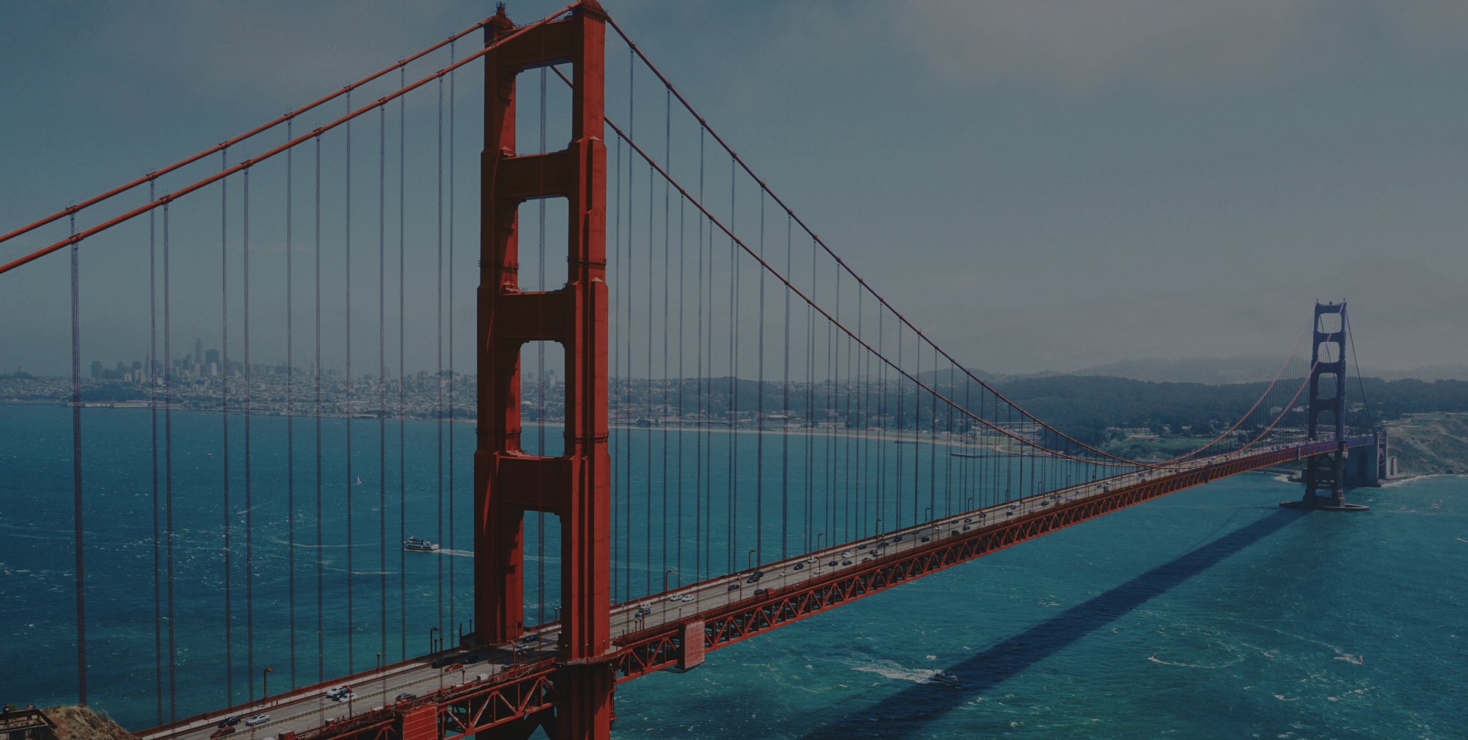 Golden Gate Bridge San Francisco with California DFAL crypto regulation text overlay