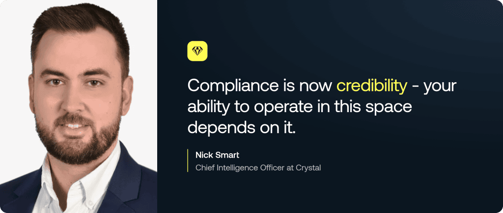 Crystal CIO, Nick Smart, says compliance & credibility are inextricably intertwined.